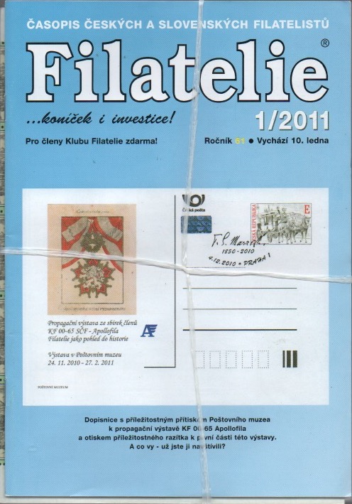 Filatelie 2011, roč. 61, č. 1-12 + příloha (kompletní)