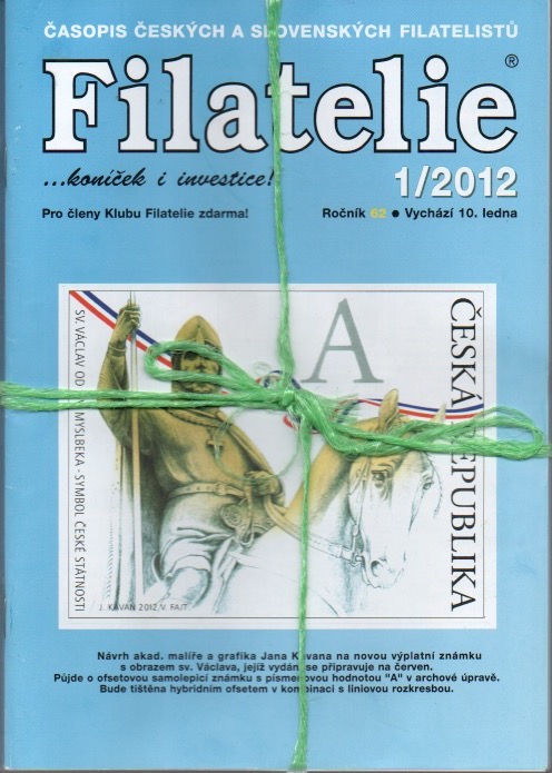 Filatelie 2012, roč. 62, č. 1-12 + příloha (kompletní)