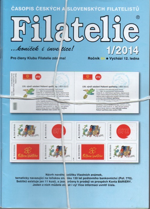 Filatelie 2014, roč. 64, č. 1-12 + 2 přílohy (kompletní)