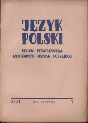 Język Polski XLII, nr 3 (1962)