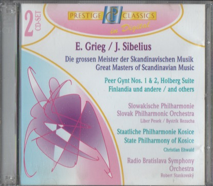 E. GRIEG / J. SIBELIUS - Great Masters of Scandinavian Music (2 CD)