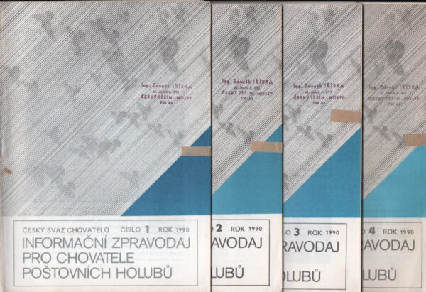 Informační zpravodaj pro chovatele poštovních holubů, rok 1990, č. 1-4